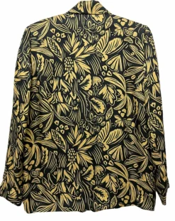 Veste Louise satinée imprimée jaune-See u Soon Clearance