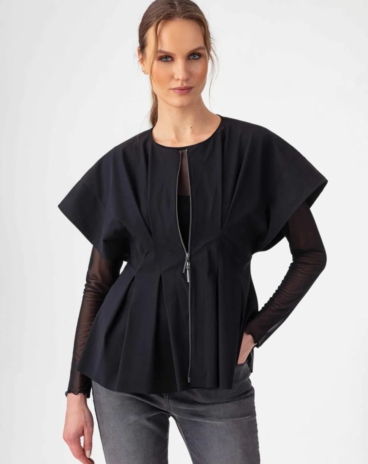 Veste Lucida noire-Indies Hot