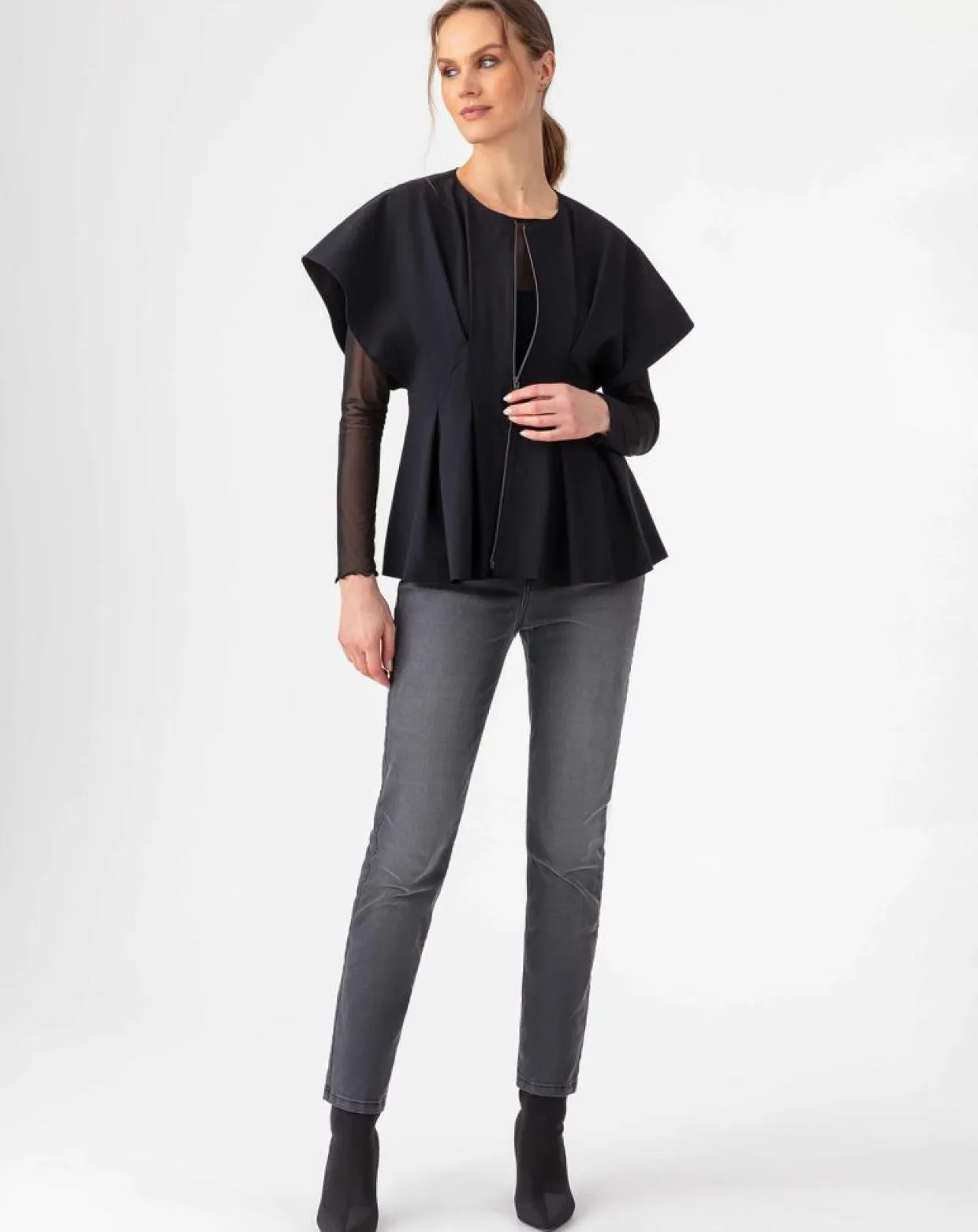 Veste Lucida noire-Indies Hot