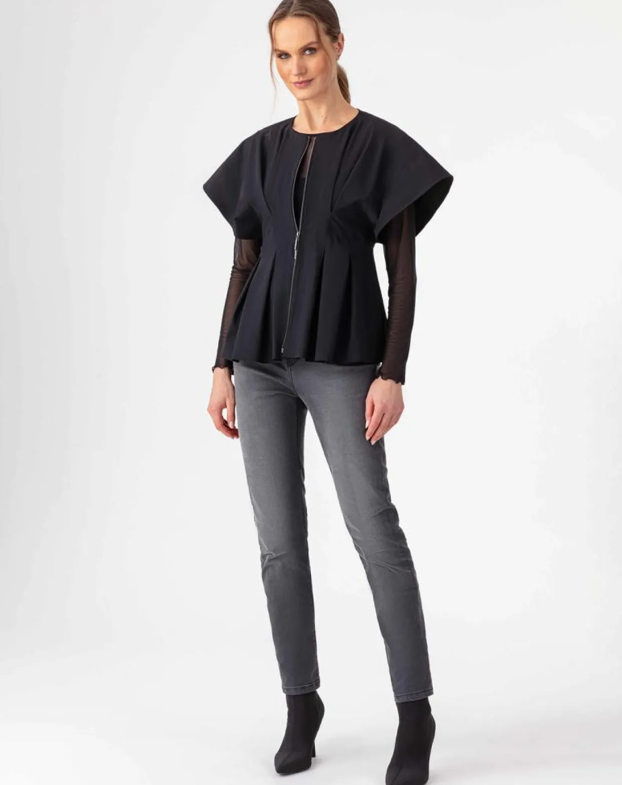 Veste Lucida noire-Indies Hot