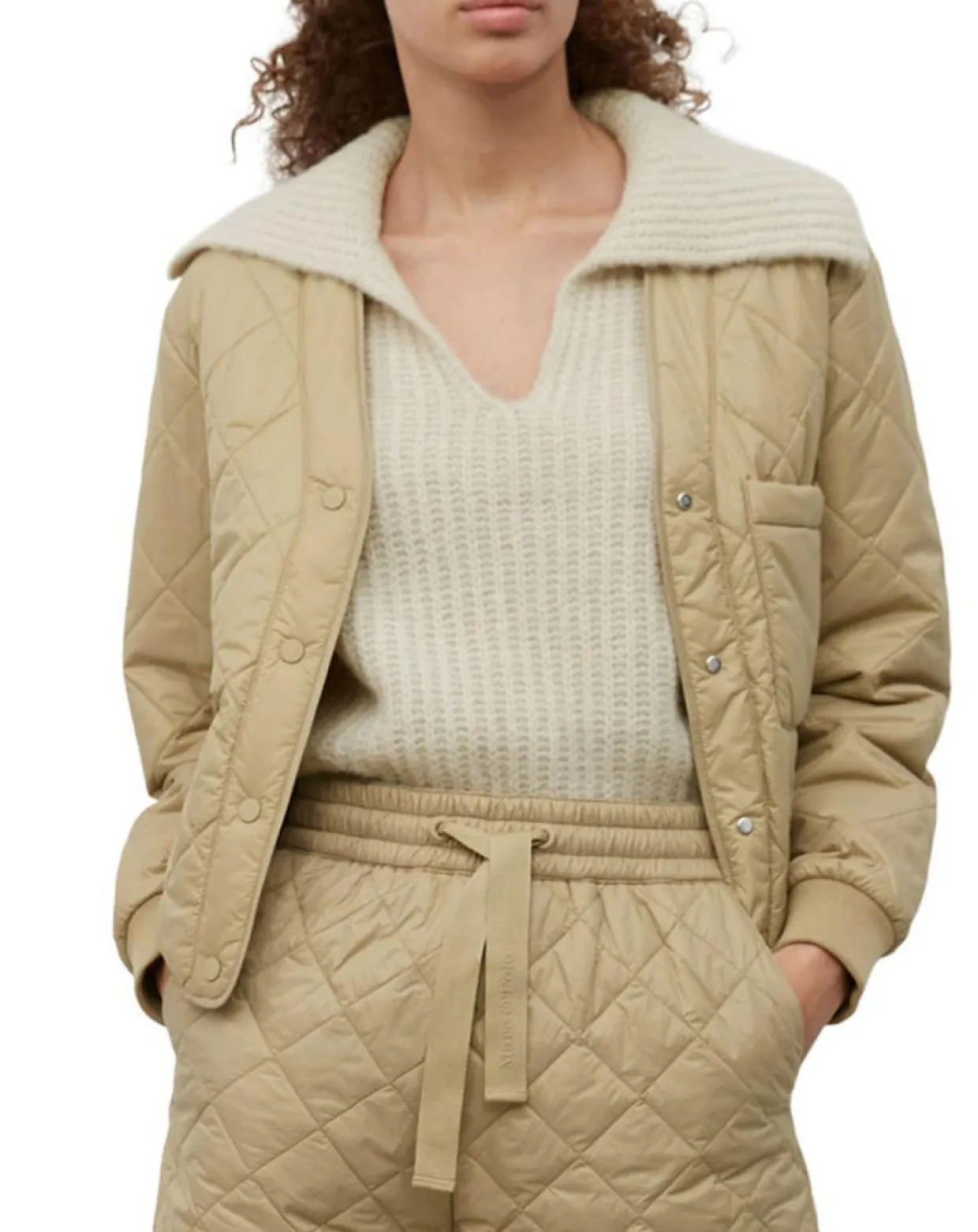 Veste Matelassée à Boutons camel-Marc O'Polo Sale