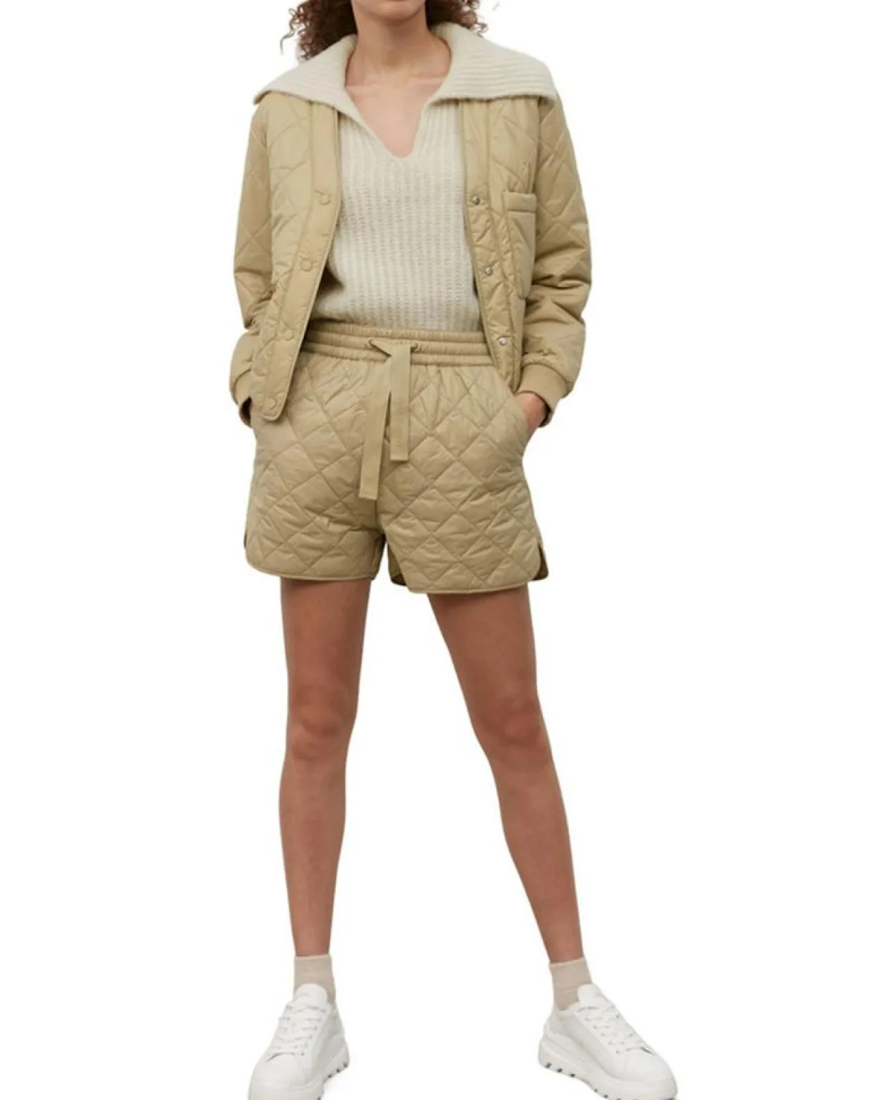 Veste Matelassée à Boutons camel-Marc O'Polo Sale
