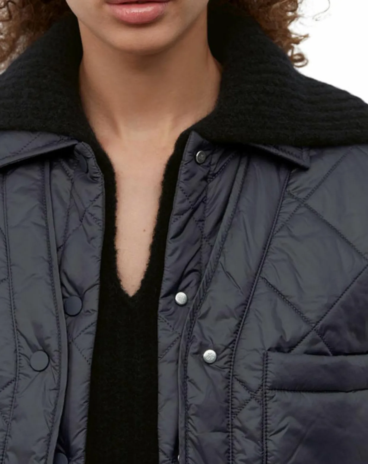 Femme Marc O'Polo Vestes, Blousons^Veste Matelassée à Boutons bleu marine