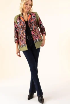 Femme Bleu Blanc Rouge Vestes, Blousons^Veste Patti vert