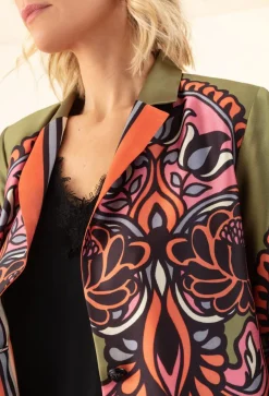 Femme Bleu Blanc Rouge Vestes, Blousons^Veste Patti vert