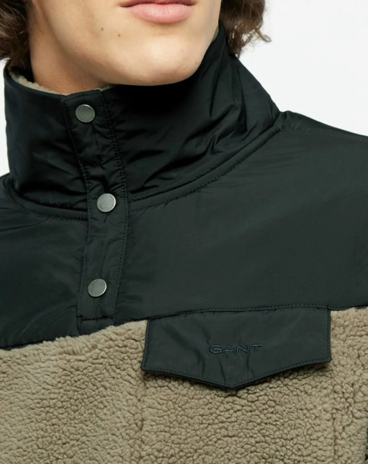 Veste Polaire 1/2 Zip beige-Gant Clearance