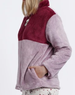 Femme Peanuts Lingerie, Nuit^Veste polaire Love Is A Best Friend mauve