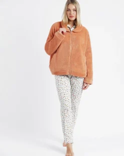 Veste polaire orange-Admas