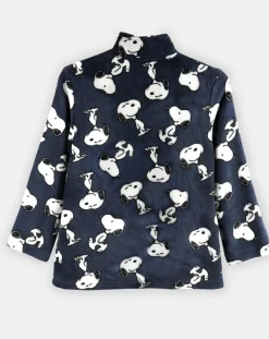 Enfant Peanuts Fille^Veste polaire Snoopy bleu marine