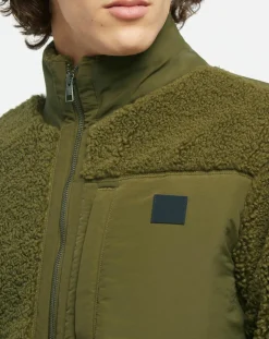 Veste Polaire zippée kaki-Gant