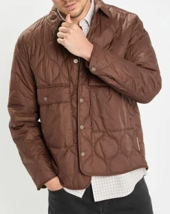 Veste Quilt double zip marron-Marc O'Polo