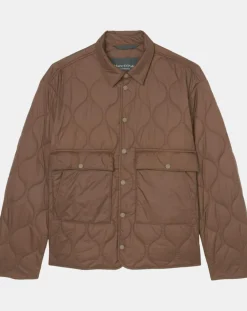 Veste Quilt double zip marron-Marc O'Polo