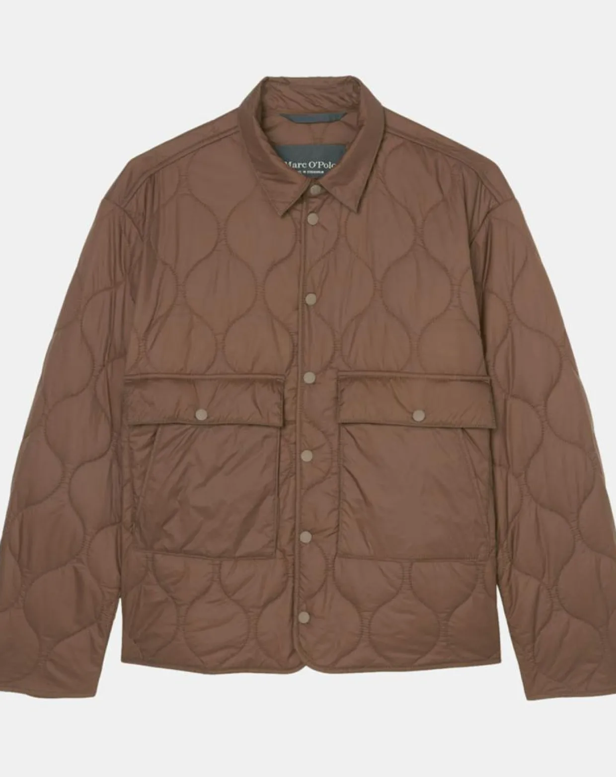 Veste Quilt double zip marron-Marc O'Polo