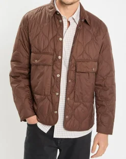 Veste Quilt double zip marron-Marc O'Polo