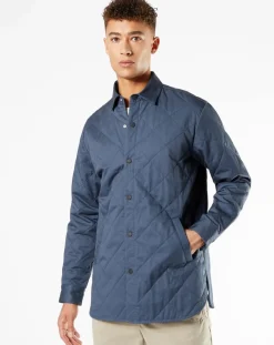 Homme Dockers Vestes, Blousons^Veste Quilted Overshirt gris foncé