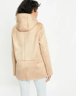 Veste réversible en Fausse Fourrure 358 Mont light camel-Lou Andrea