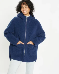 Veste réversible en Fausse Fourrure 315 Mont indigo-Lou Andrea New