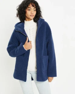 Veste réversible en Fausse Fourrure 315 Mont indigo-Lou Andrea New