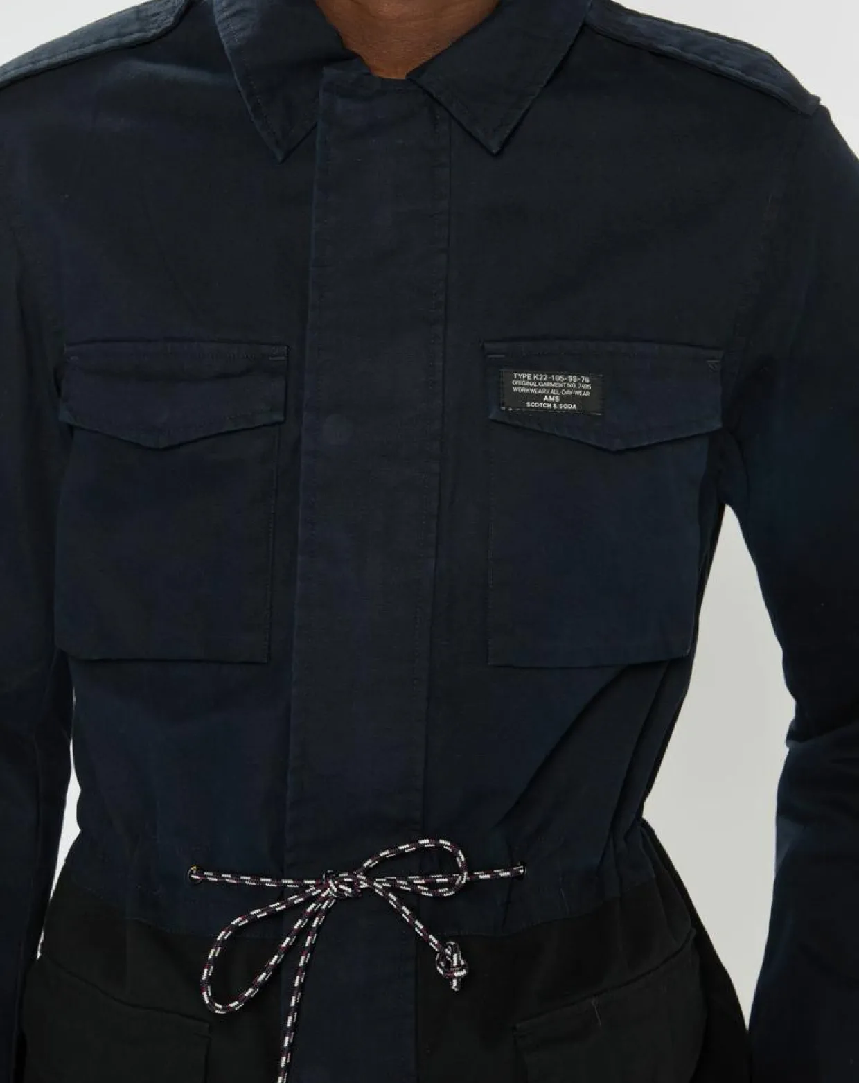 Veste Saharienne bicolore bleu/noir-Scotch & Soda Hot