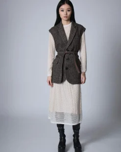 Femme Manoush Vestes, Blousons^Veste sans manches en Laine mélangée Raymonde chocolat