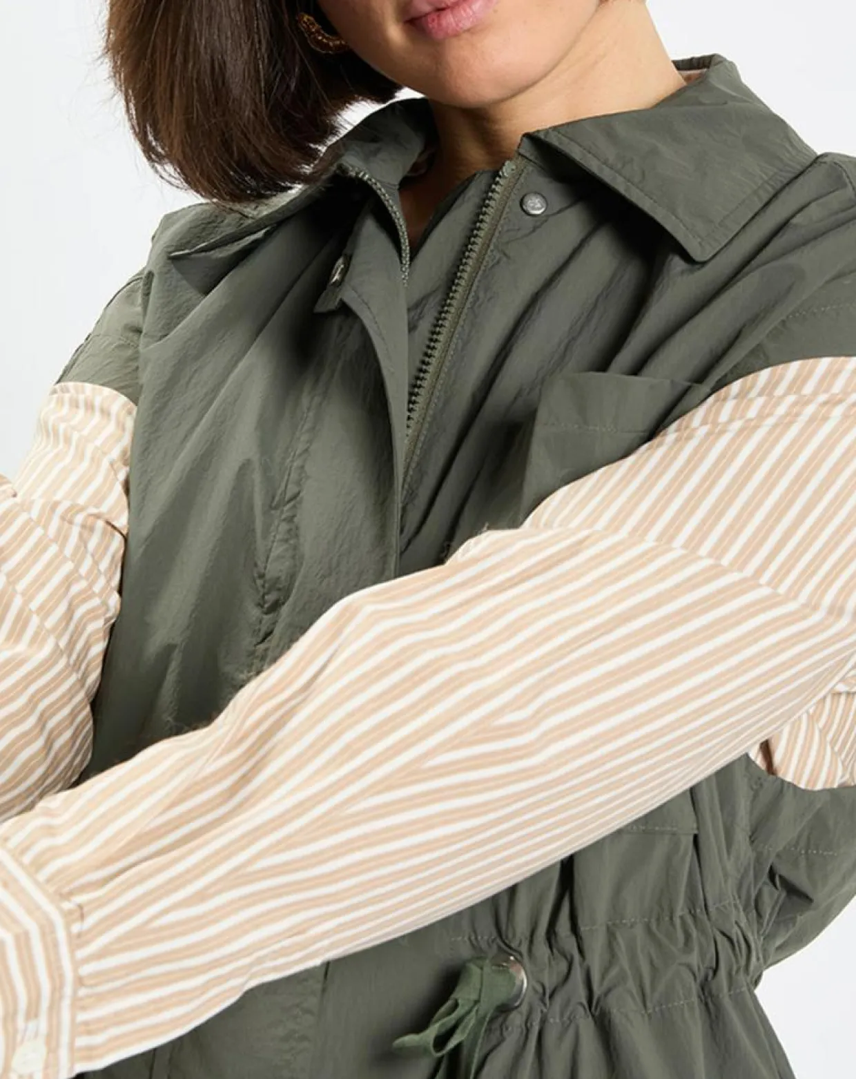 Veste sans manches Maxi Explore kaki-Marc O'Polo Clearance