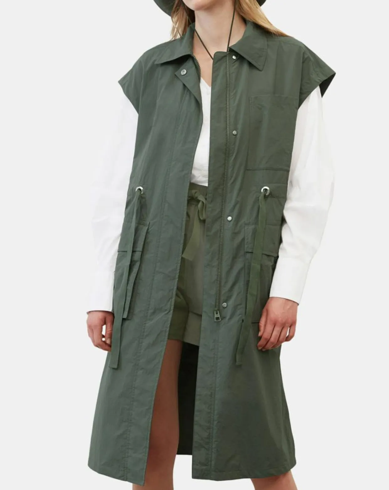 Veste sans manches Maxi Explore kaki-Marc O'Polo Clearance