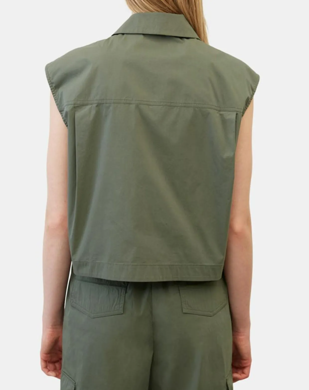 Femme Marc O'Polo Vestes, Blousons^Veste sans manches Mini Explore kaki