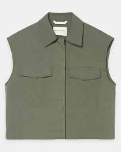 Femme Marc O'Polo Vestes, Blousons^Veste sans manches Mini Explore kaki