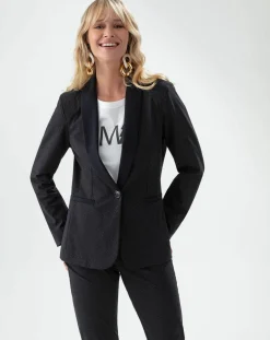 Veste Santa noir pois mordore-Indies Discount