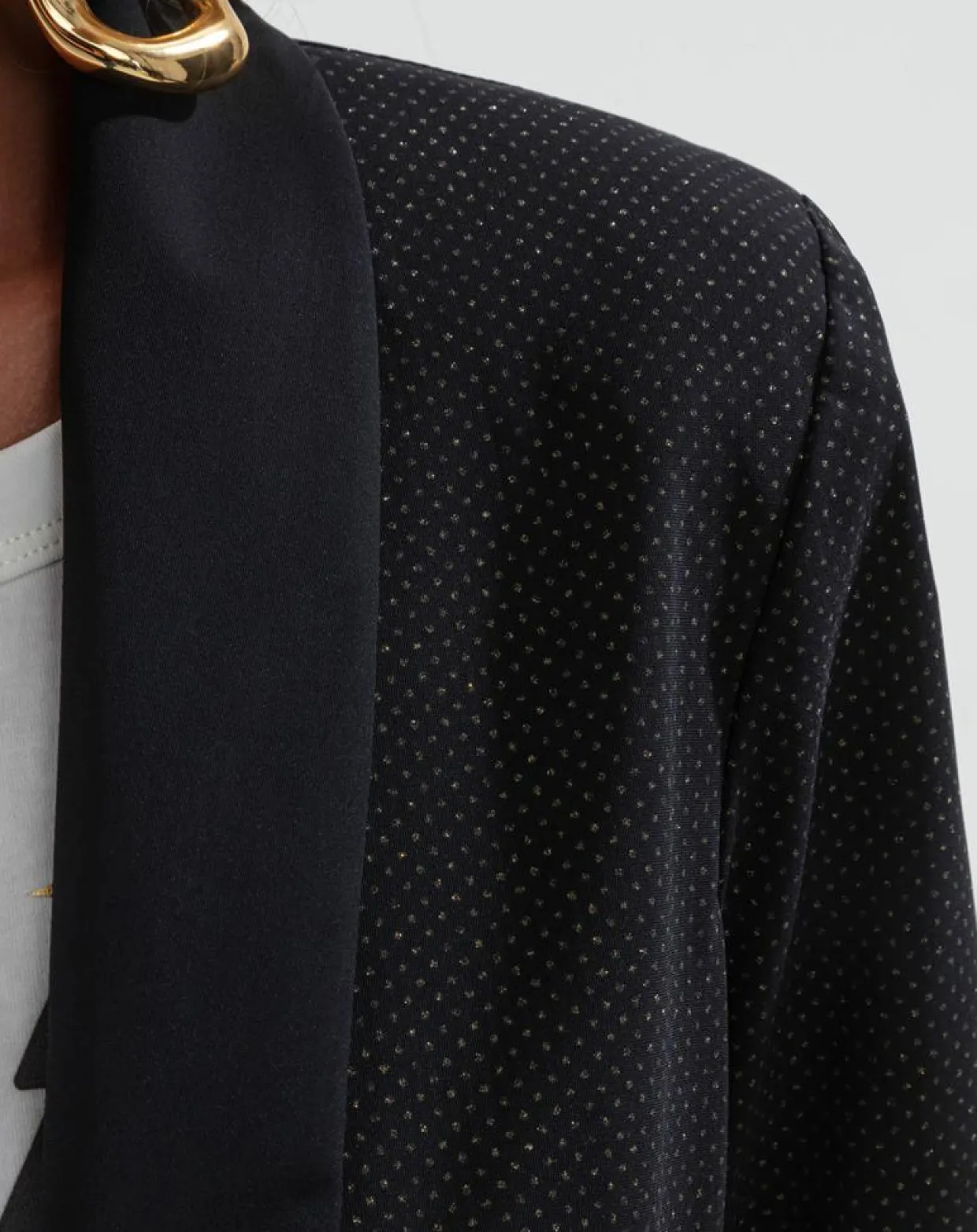 Veste Santa noir pois mordore-Indies Discount