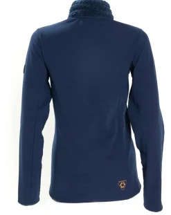 Veste seconde couche Stretch Lechaud fausse fourrure bleue-Degré 7 Discount