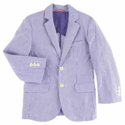 Veste Seersucker en Coton à rayures bleue-Hackett London Best