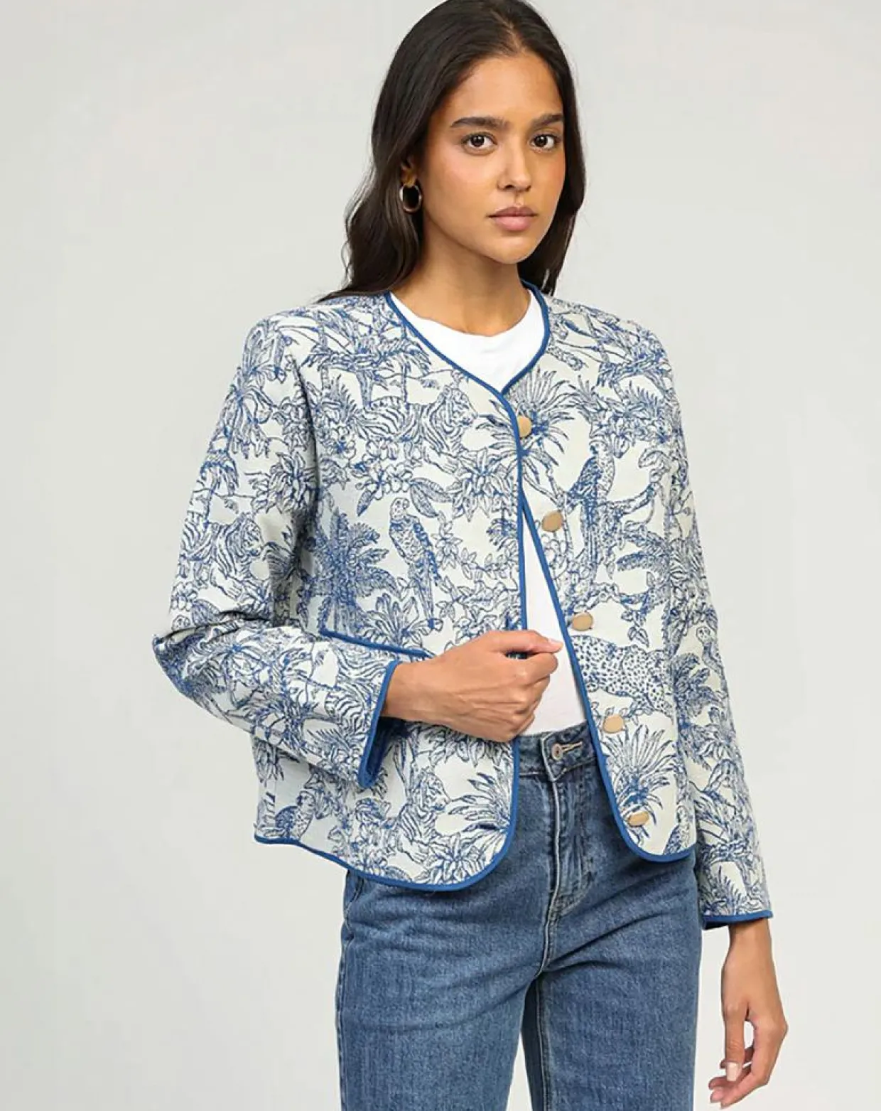 Veste Shera indigo-An'ge Outlet