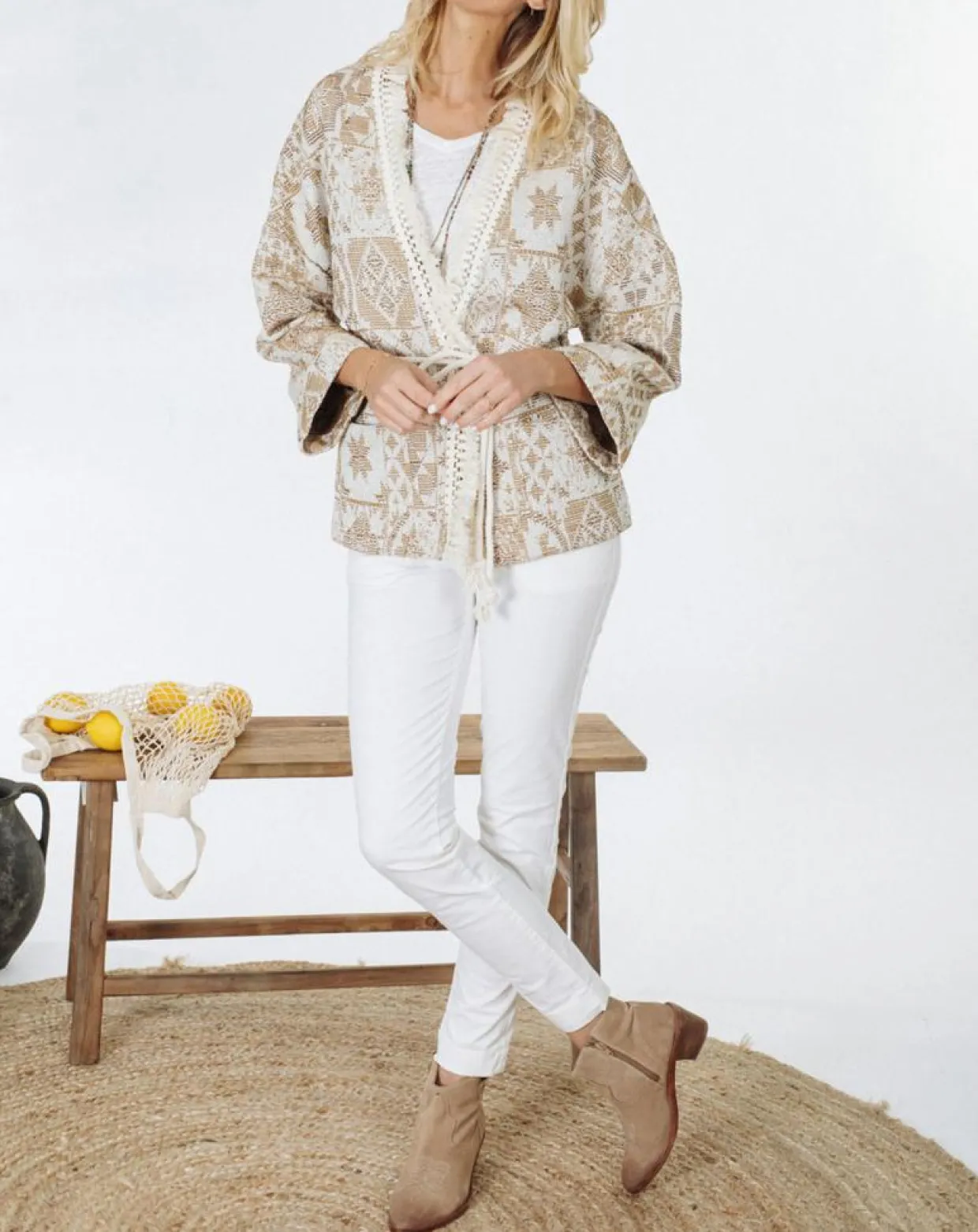 Veste Store beige-Lauren Vidal Clearance