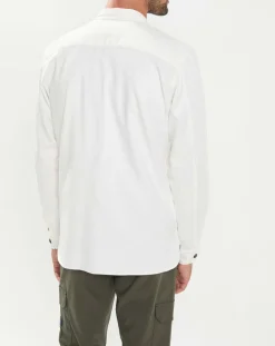 Veste Surchemise en Lin mélangé blanche-Hackett London Online
