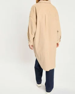 Femme Element Vestes, Blousons^Veste surchemise en Velours milleraies Manitoba Cord beige foncé