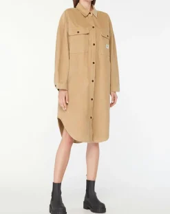 Femme Element Vestes, Blousons^Veste surchemise en Velours milleraies Manitoba Cord beige foncé