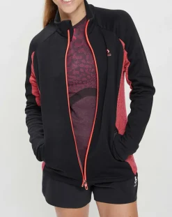 Veste technique Sport Tech noir/rose-Odlo Clearance