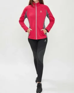 Femme Odlo Vestes, Blousons^Veste technique Sport Tech rose/gris