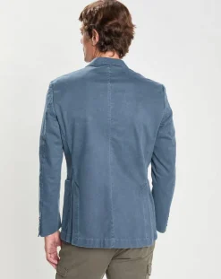 Veste Tencel Destruct bleue-Hackett London Clearance
