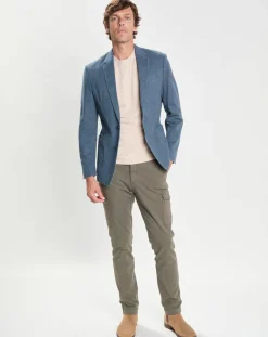 Veste Tencel Destruct bleue-Hackett London Clearance