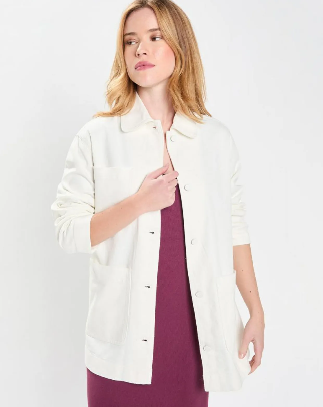 Veste Twill Coton Loom écrue-Galeries Lafayette