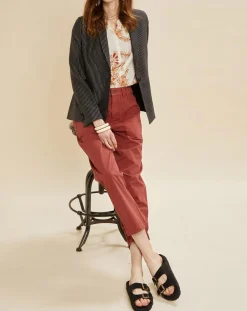 Veste Umami rayée noire-Chloé Stora Discount